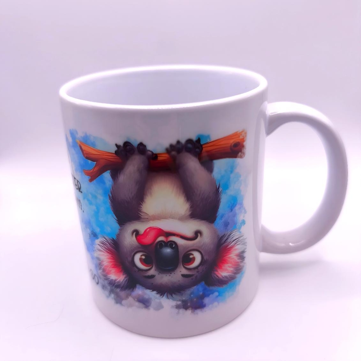 Tasse mit Koala Bär seltsames im Alter